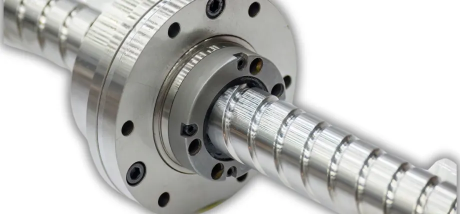 threaded shaft fit into a ball screw fitting