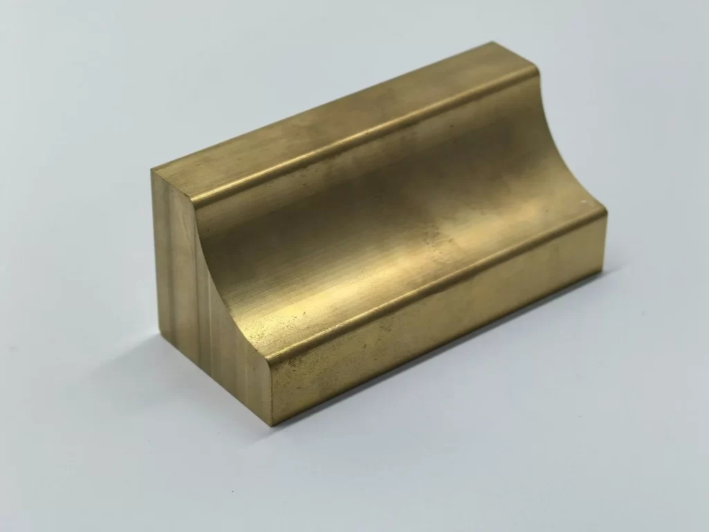 A CNC Machined Copper Part