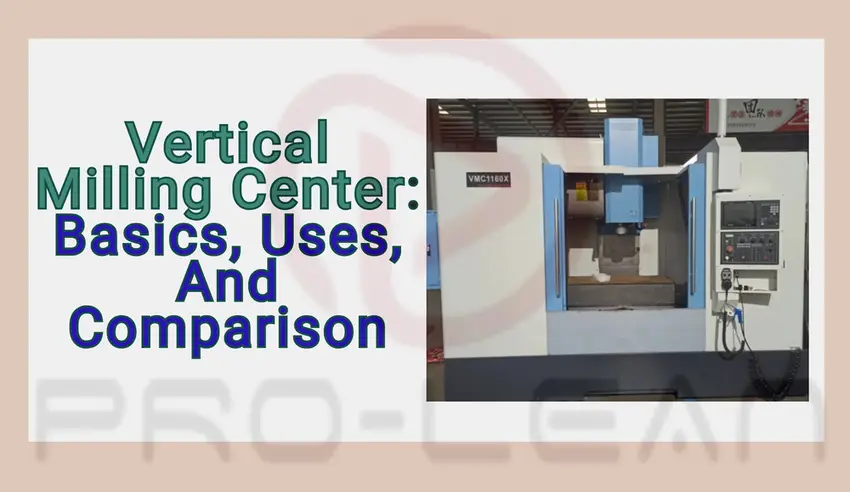 An image of a blue and white vertical milling center