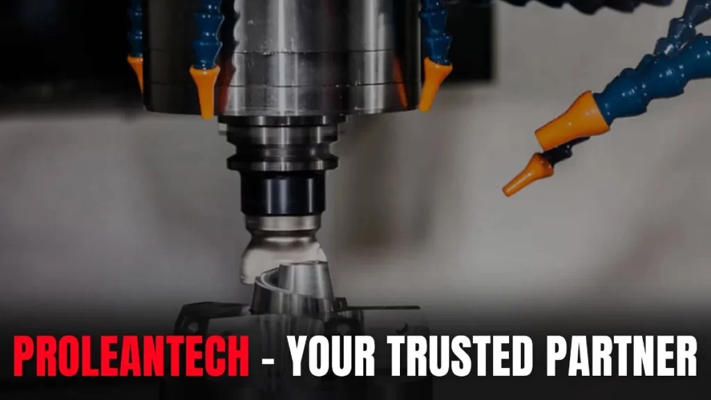 Close-up of a CNC machine working on metal.