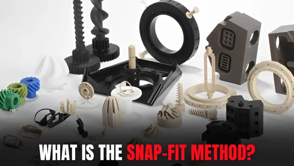 Various small, intricate snap-fit plastic components.