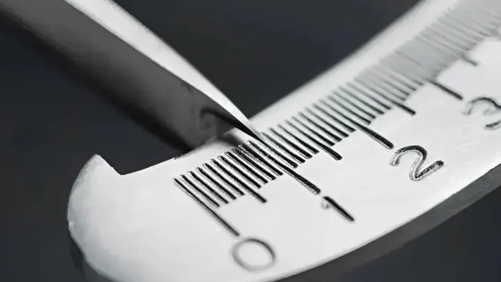 Close-up of a precision measurement tool.