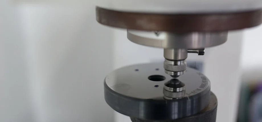 Brinell hardness tester closeup