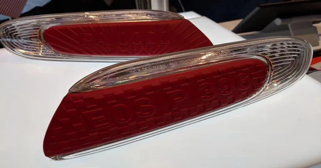 Alt text: An image of two custom car taillights made with 3D printing 