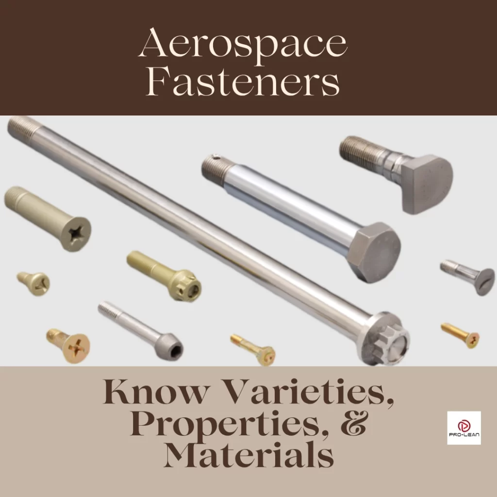 An image of a collection of different types of aerospace fasteners