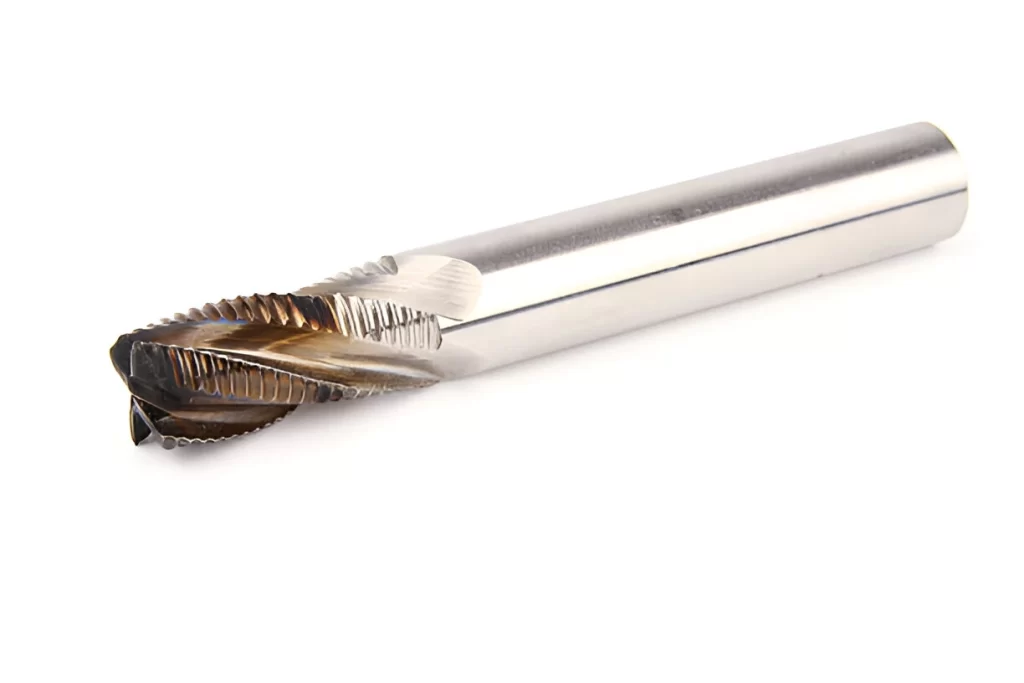 A close-up of Helical Flute Thread Mill Cutter