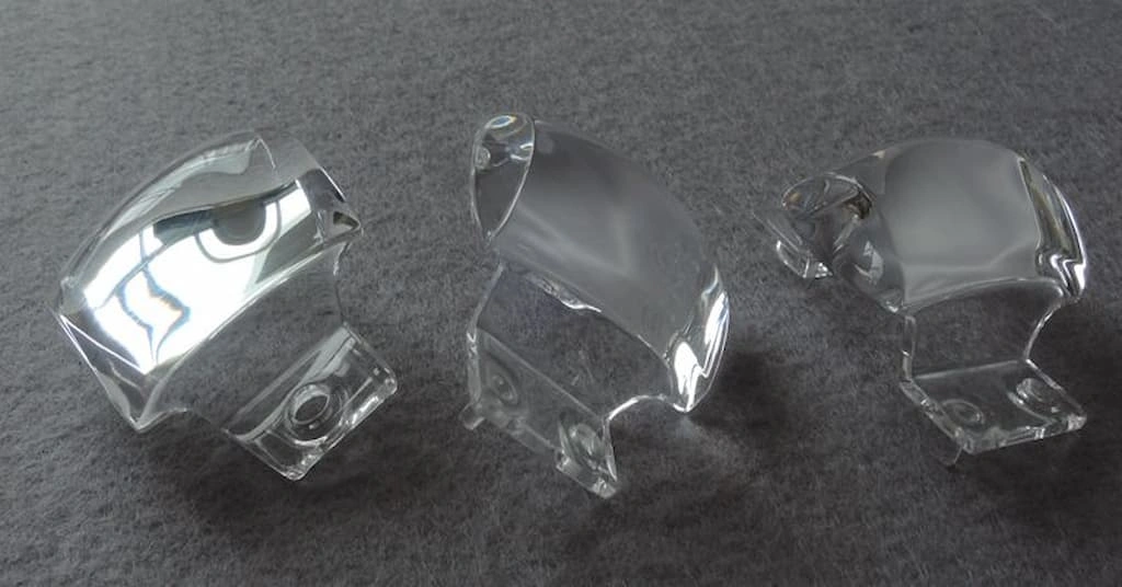Three tail light covers made with polycarbonate and acrylic 