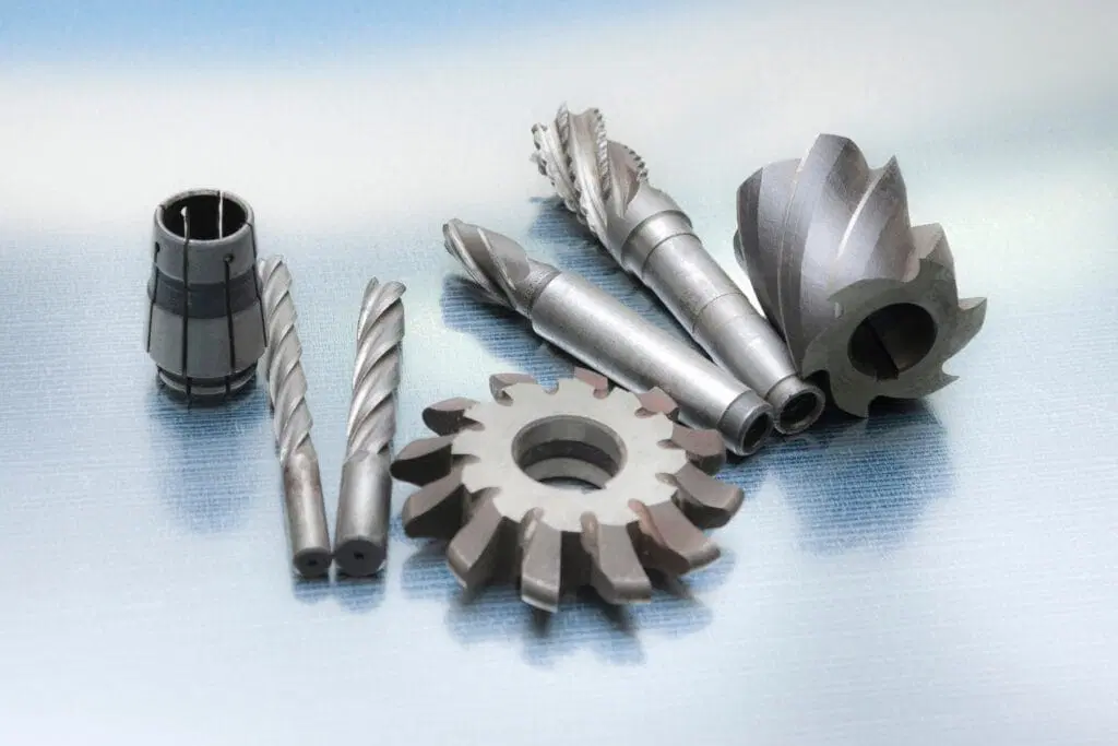Metal CNC machining tools and precision cutting parts.