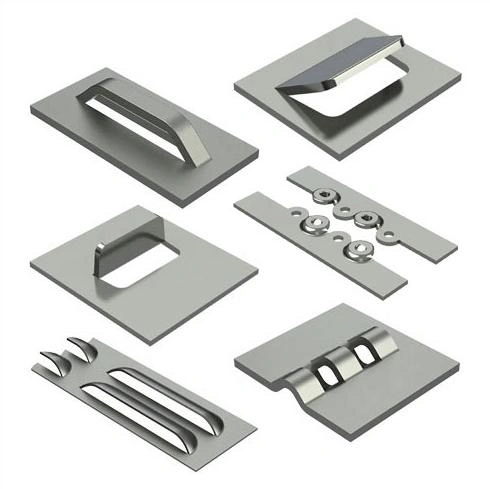 An image showing different metal punched parts 