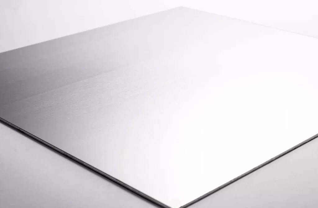 Flat aluminum sheet (6mm) metal blank with smooth surface