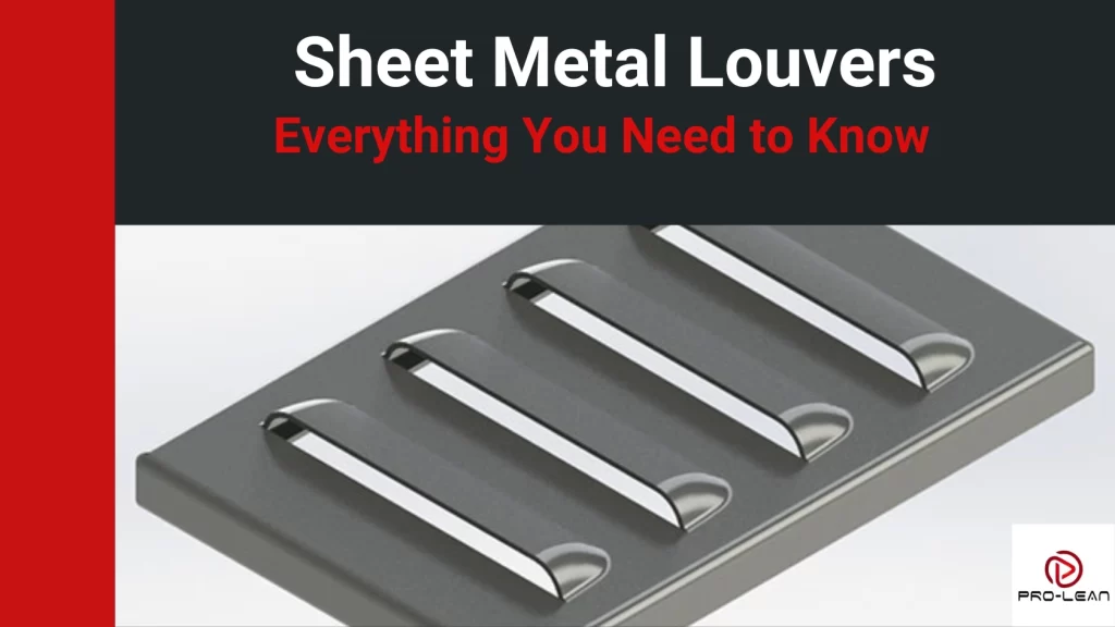 Sheet metal louver panel displayed against article title text