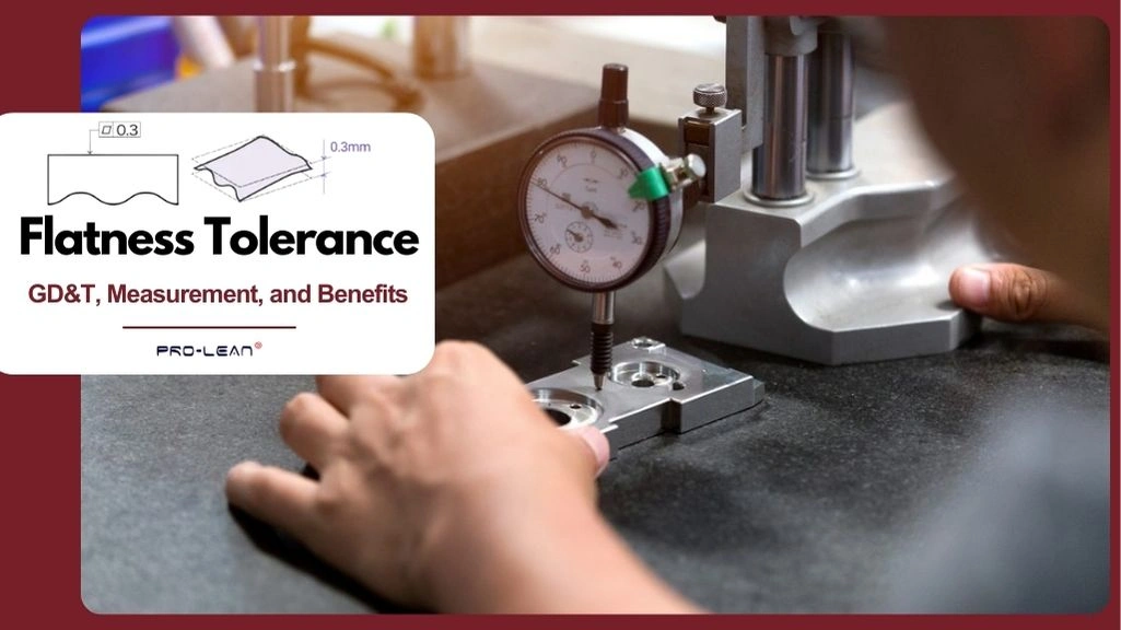 Blog’s feature image showing measurement of flatness along with title text and flatness symbol.