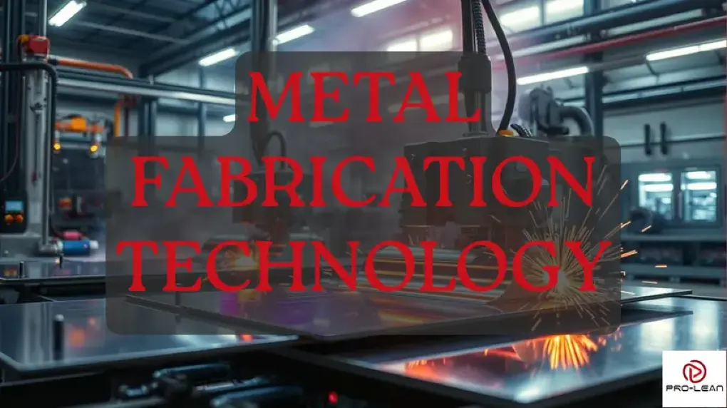 Industrial metal fabrication technology workshop with machinery and equipment