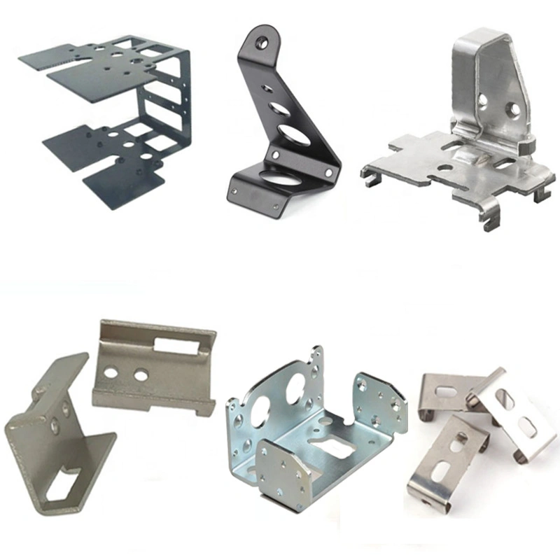 An image showing different sheet metal parts with flanges