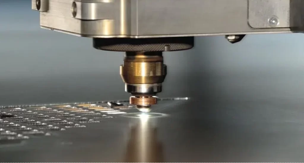 Laser cutting aluminum sheet for precision blanking