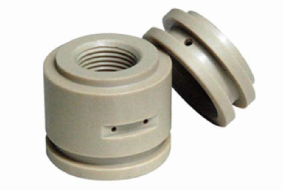 White acetal mechanical seal housings with a threaded interior