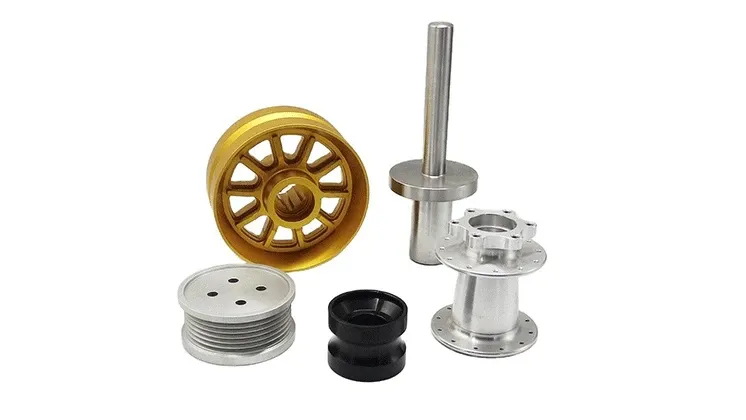 A five-titanium part created by CNC turning