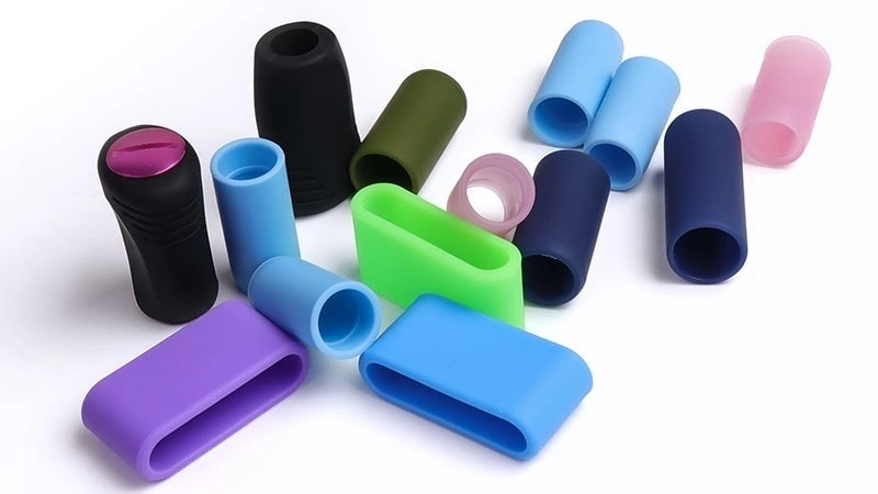 An image showing silicone parts of different colors