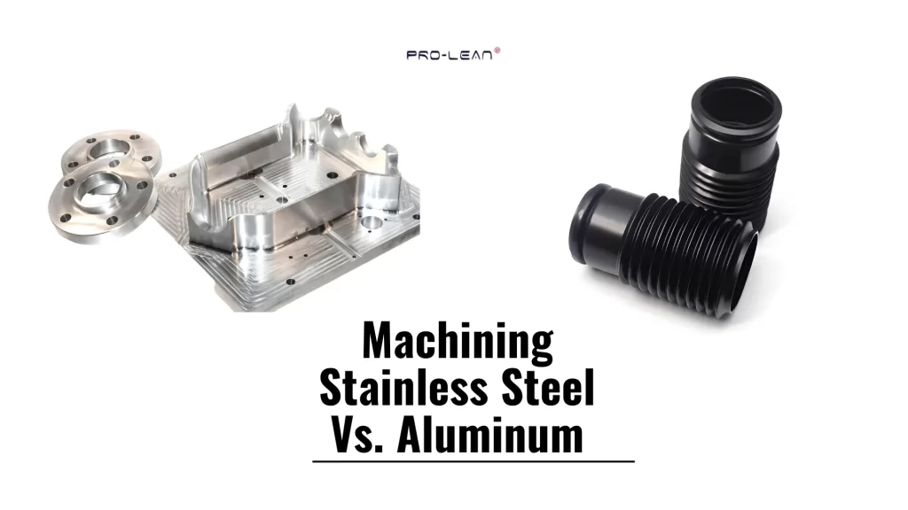 Feature image showing bold “Stainless Steel vs Aluminum” text with aluminum and stainless steel parts.