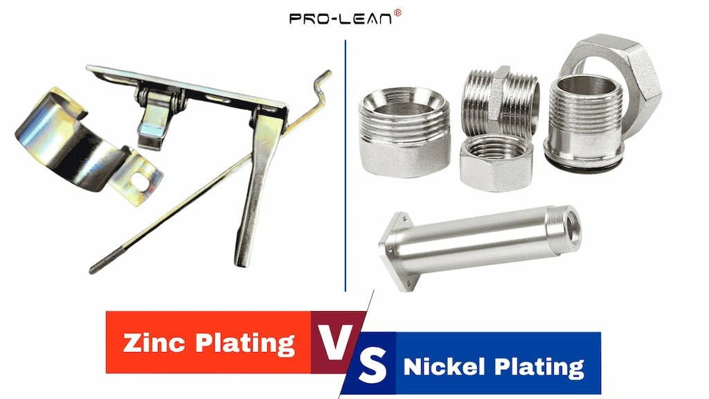 Blog’s feature image showing zinc vs nickel plating parts