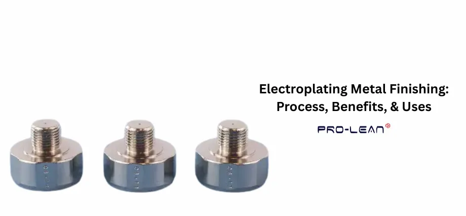Three precision-machined threaded metal components featuring a uniform, silver-toned electroplated finish for industrial application.
