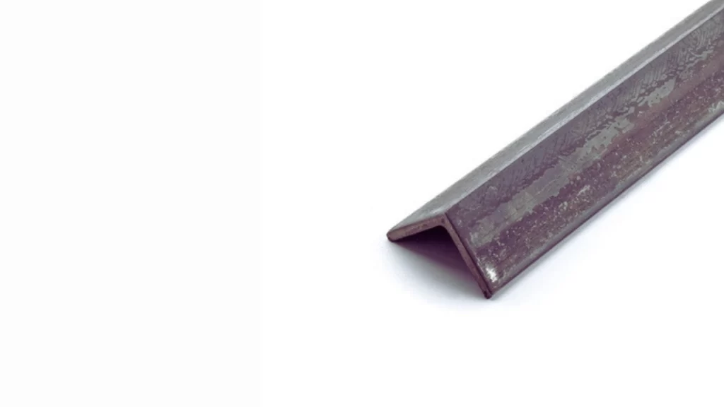 A clear image of EN3B mild steel angle.