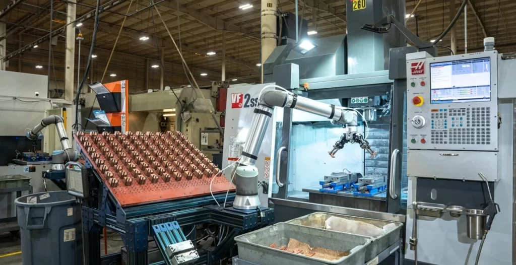 An image showing the setup for copper sheet fabrication