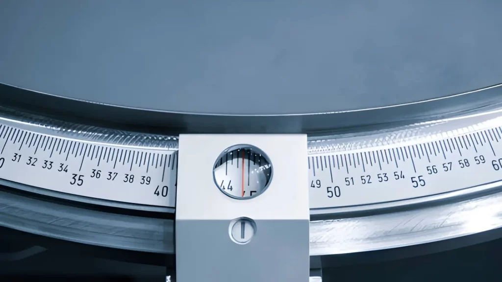 The image shows a measuring ruler used for marking and layout work.