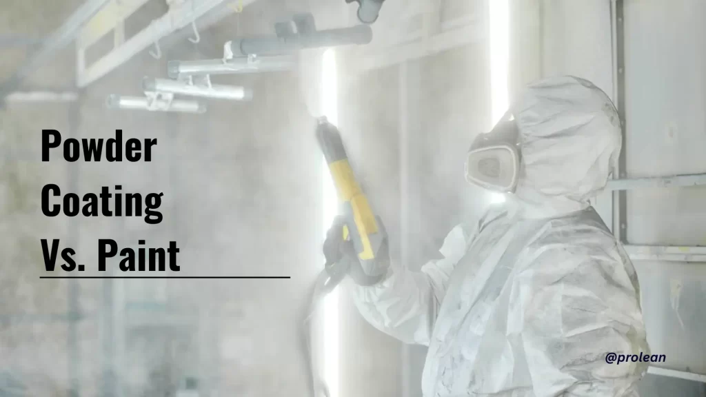 The feature image shows a comparison of powder coating process with a blog title overlay.  