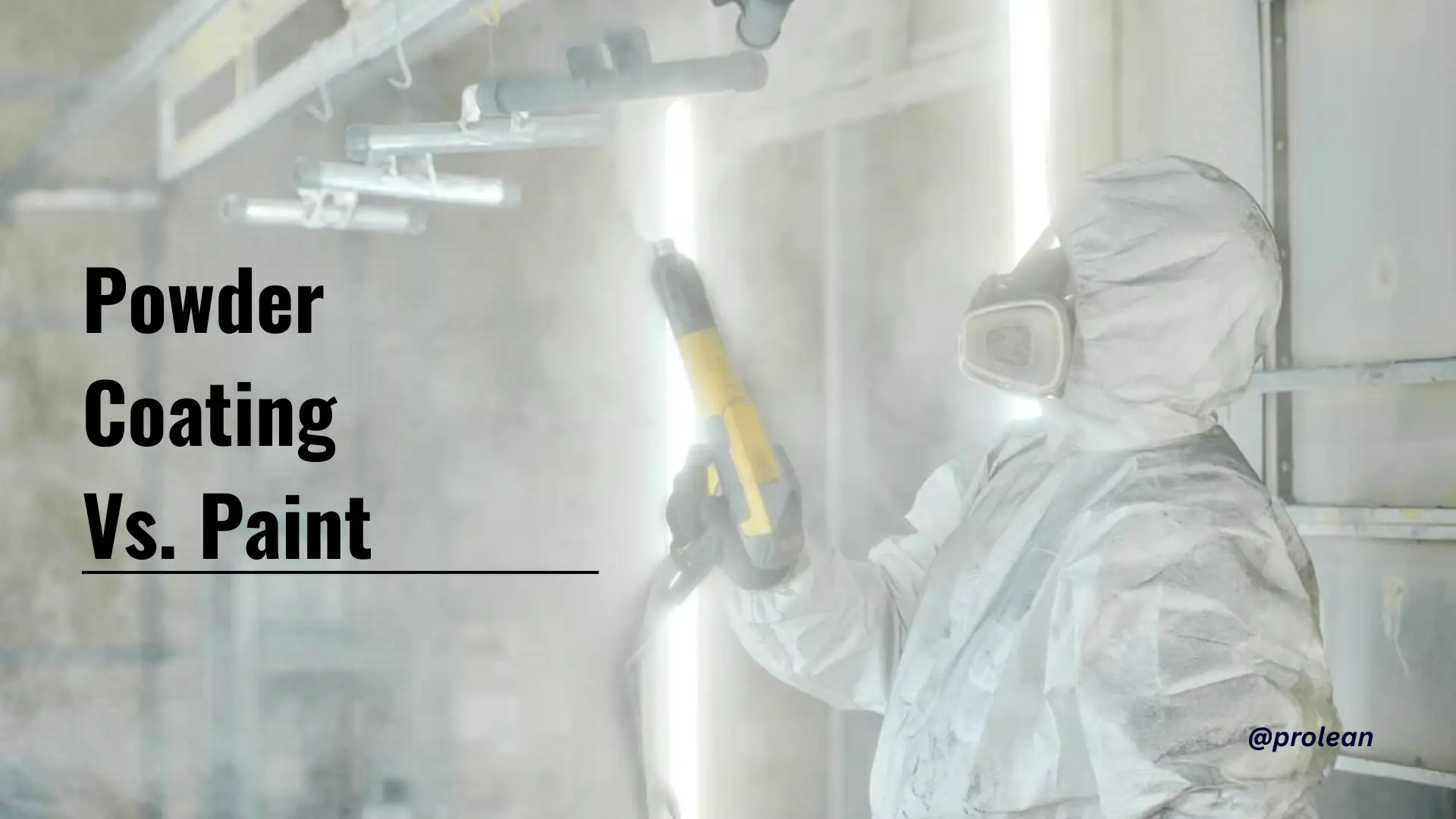 The feature image shows a comparison of powder coating process with a blog title overlay.