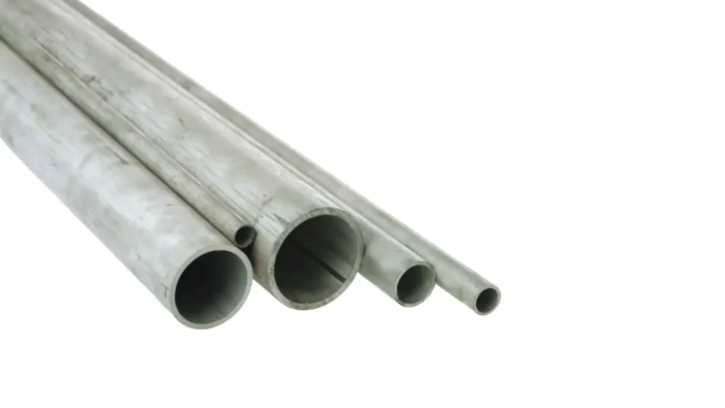 The image showing different diameter 316 stainless steel round pipes