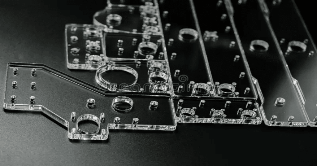 CNC engraving a Acrylic component