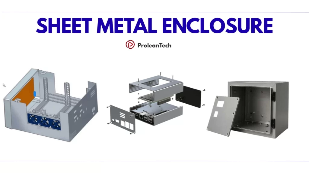 Blog’s feature image showing design, forming, and assembly of sheet metal enclosures