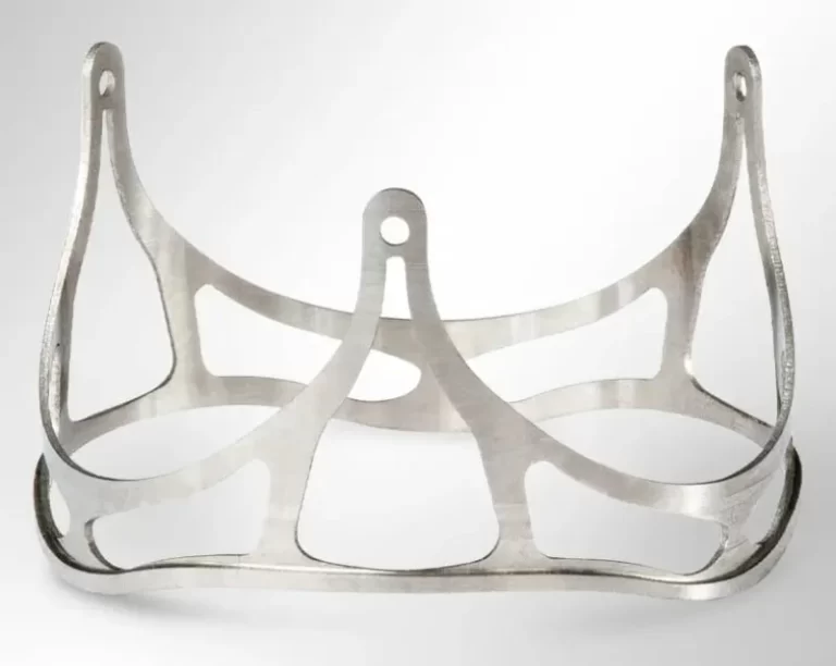 A machined titanium medical prototype component