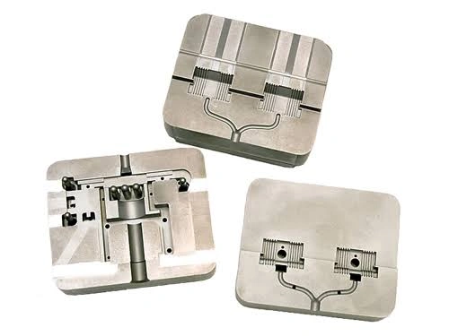 MIM mold tooling for heat-sinks and micro-connectors, made with electrical discharge machining process