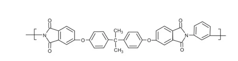 An image showing the polyetherimide(PEI) chemical structure