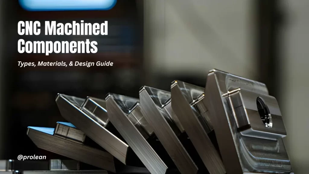 CNC-machined steel components showing milled, turned, and drilled features.