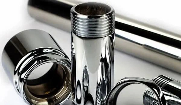 An image showing chrome-plated stainless steel parts