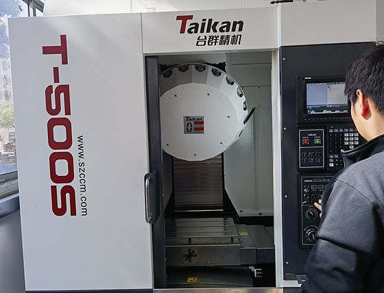 A Taikan T-500S vertical machining centre with the model nameplate clearly visible