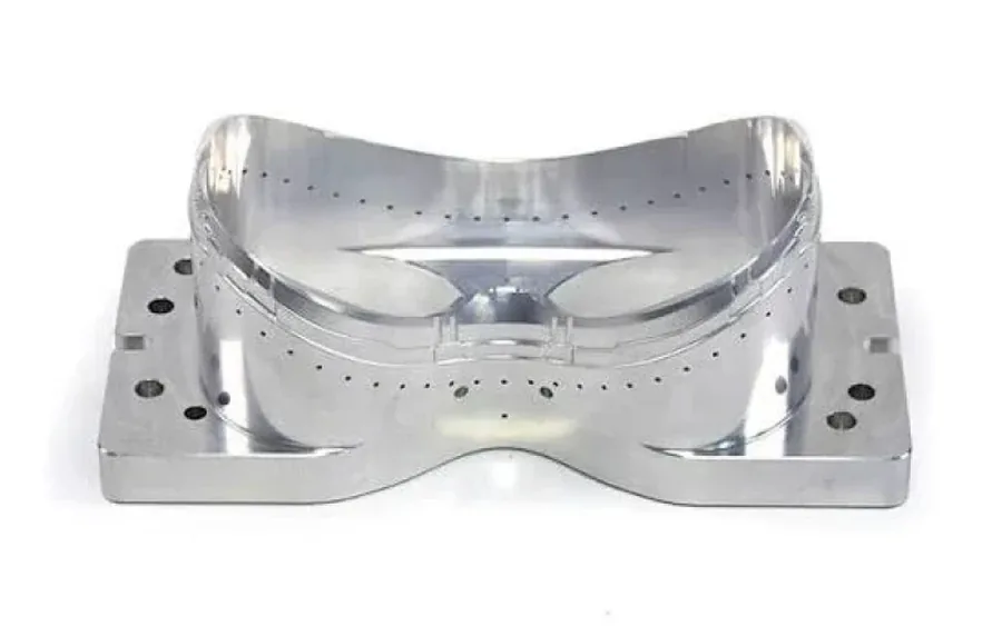 A machined component used to illustrate medical equipment applications