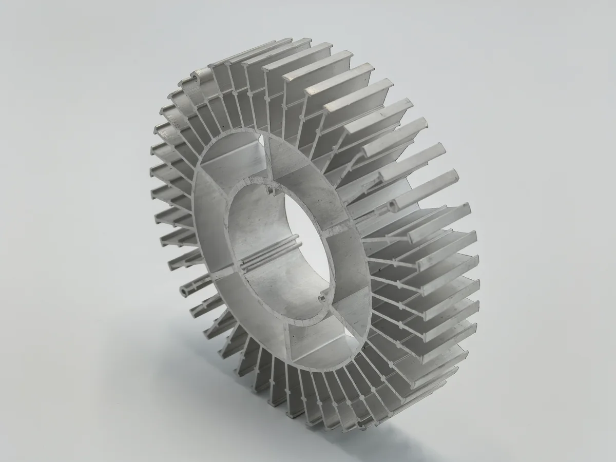 A real Prolean finned part illustrating geometry relevant to thermal applications