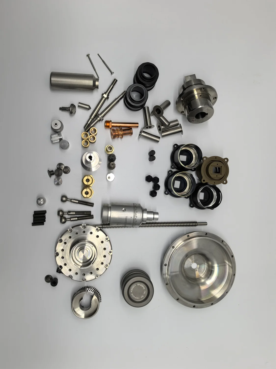 Assortment of manufactured components from the Prolean parts gallery