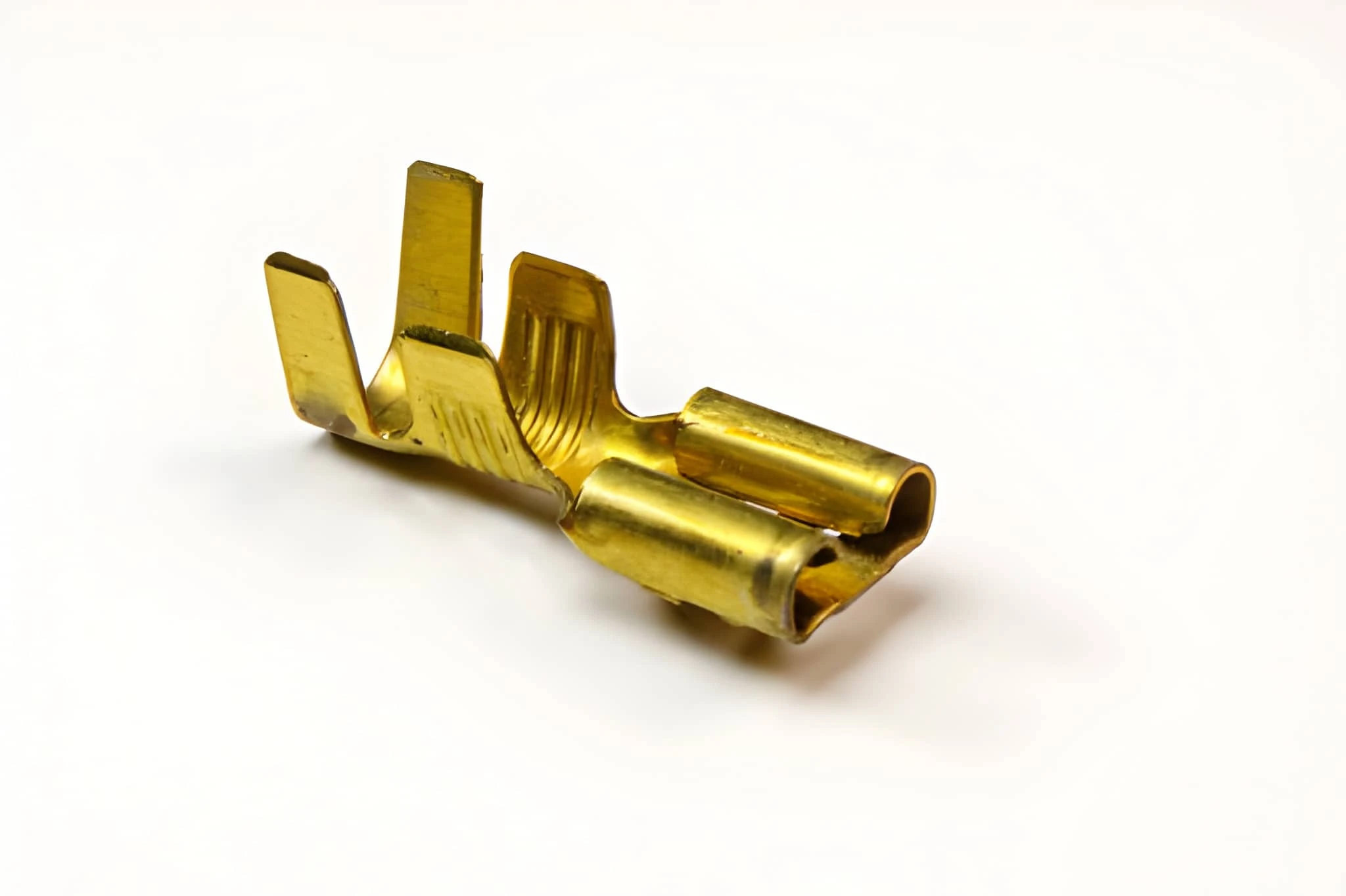 Formed brass electrical connector